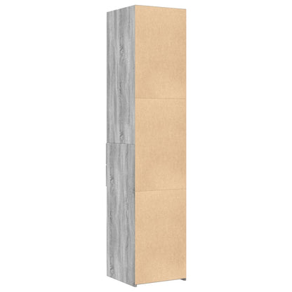 Skříň Highboard Šedá Sonoma 40 X 42,5 X 185 Cm Kompozitní Dřevo