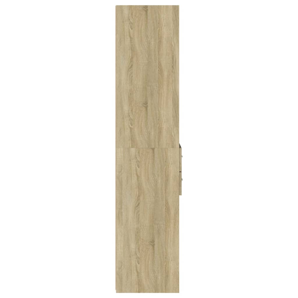 Skříň Highboard Dub Sonoma 45 X 42,5 X 185 Cm Kompozitní Dřevo