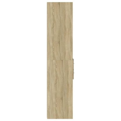Skříň Highboard Dub Sonoma 45 X 42,5 X 185 Cm Kompozitní Dřevo