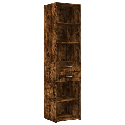 Skříň Highboard Kouřový Dub 45 X 42,5 X 185 Cm Kompozitní Dřevo