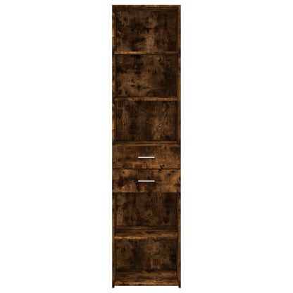 Skříň Highboard Kouřový Dub 45 X 42,5 X 185 Cm Kompozitní Dřevo