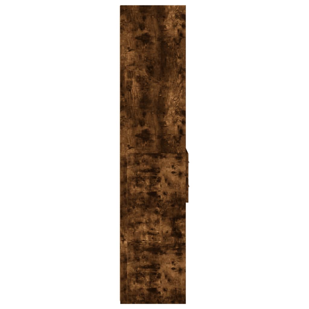Skříň Highboard Kouřový Dub 45 X 42,5 X 185 Cm Kompozitní Dřevo