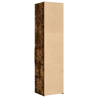 Skříň Highboard Kouřový Dub 45 X 42,5 X 185 Cm Kompozitní Dřevo