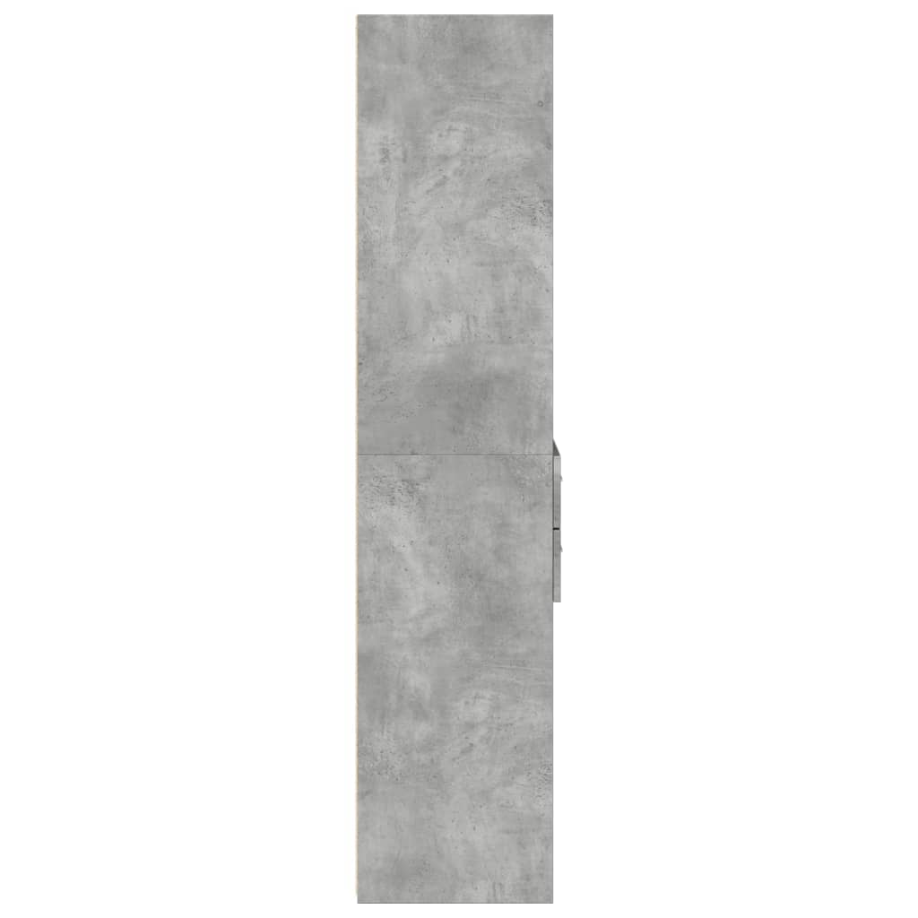 Skříň Highboard Betonově Šedá 50X42,5X185 Cm Kompozitní Dřevo