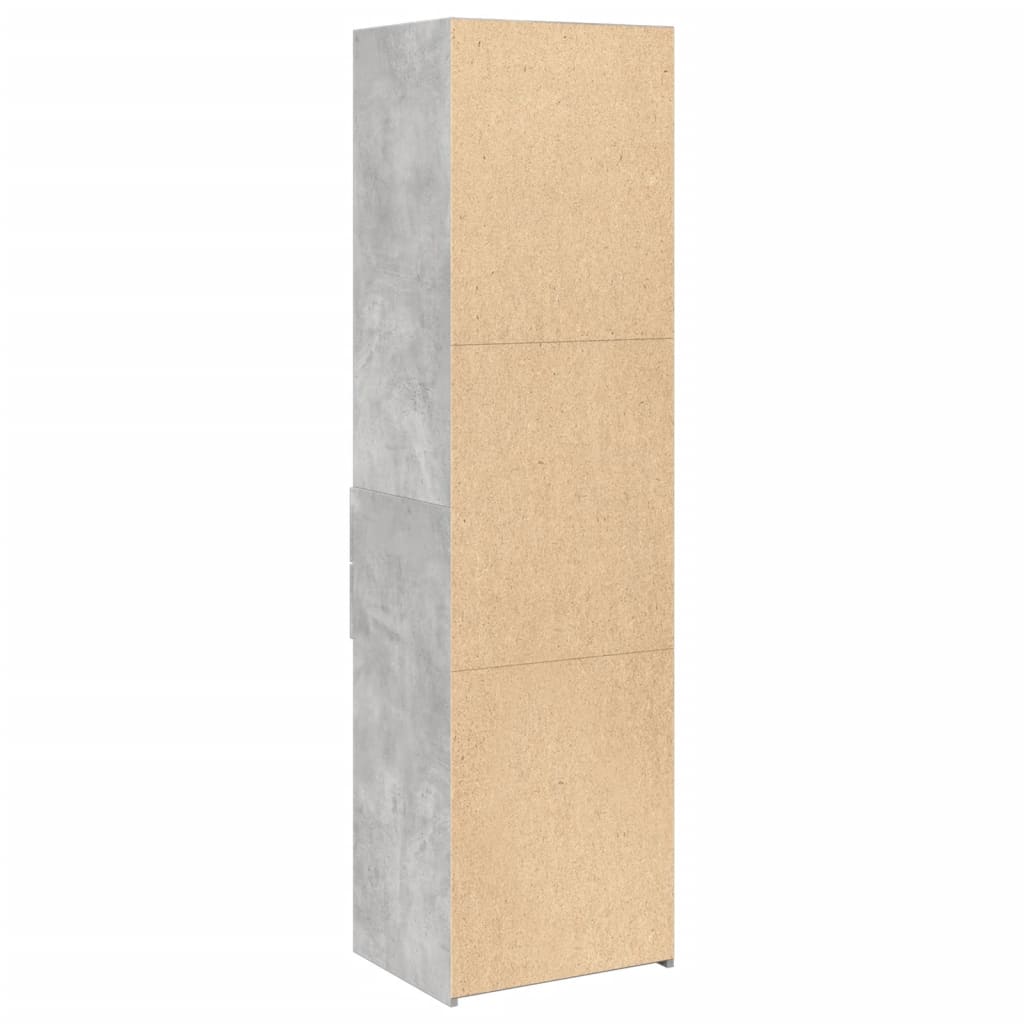 Skříň Highboard Betonově Šedá 50X42,5X185 Cm Kompozitní Dřevo