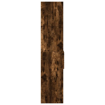 Skříň Highboard Kouřový Dub 50 X 42,5 X 185 Cm Kompozitní Dřevo