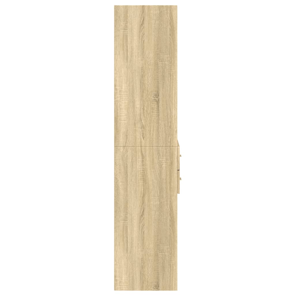 Skříň Highboard Dub Sonoma 70 X 42,5 X 185 Cm Kompozitní Dřevo