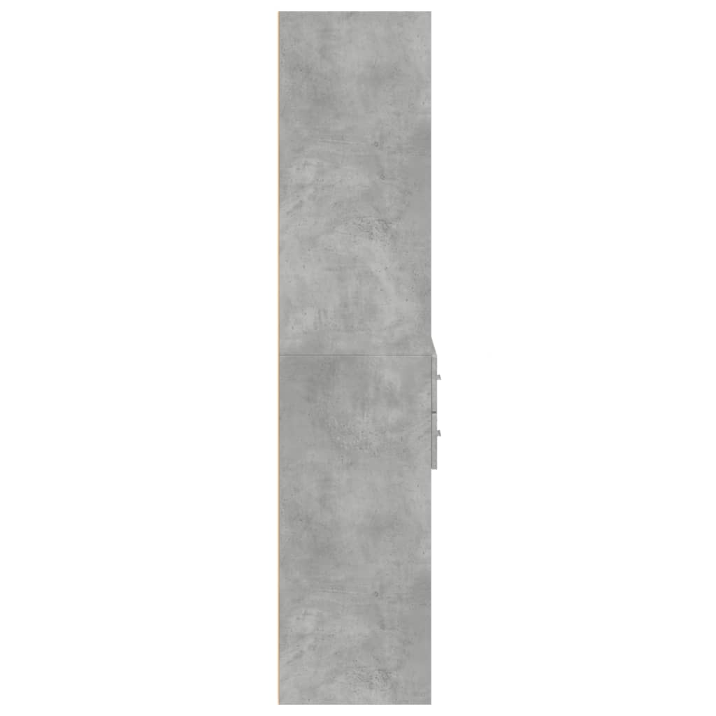 Skříň Highboard Betonově Šedá 70X42,5X185 Cm Kompozitní Dřevo