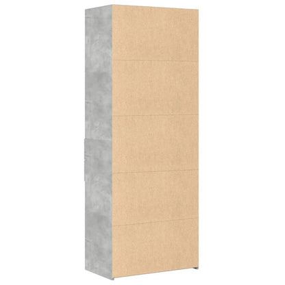 Skříň Highboard Betonově Šedá 70X42,5X185 Cm Kompozitní Dřevo