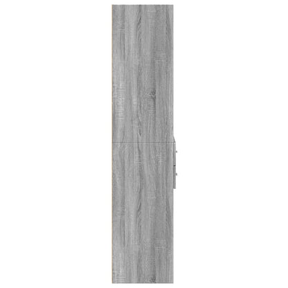 Skříň Highboard Šedá Sonoma 70 X 42,5 X 185 Cm Kompozitní Dřevo