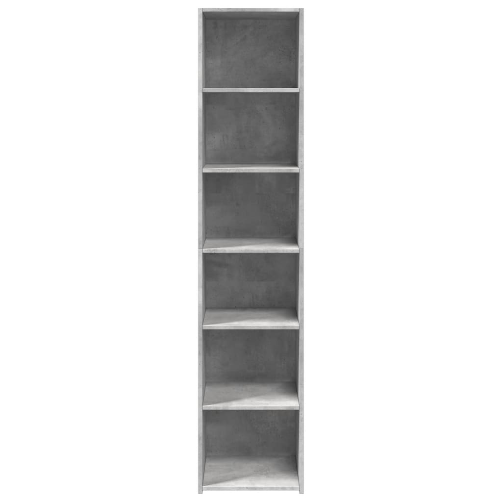 Skříň Highboard Betonově Šedá 40 X 41 X 185 Cm Kompozitní Dřevo