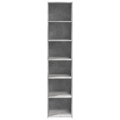 Skříň Highboard Betonově Šedá 40 X 41 X 185 Cm Kompozitní Dřevo