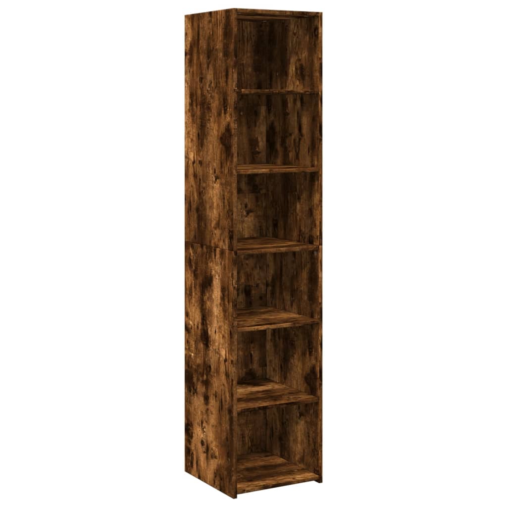 Skříň Highboard Kouřový Dub 40 X 41 X 185 Cm Kompozitní Dřevo