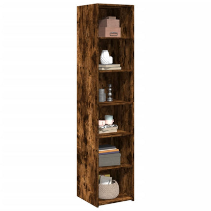 Skříň Highboard Kouřový Dub 40 X 41 X 185 Cm Kompozitní Dřevo