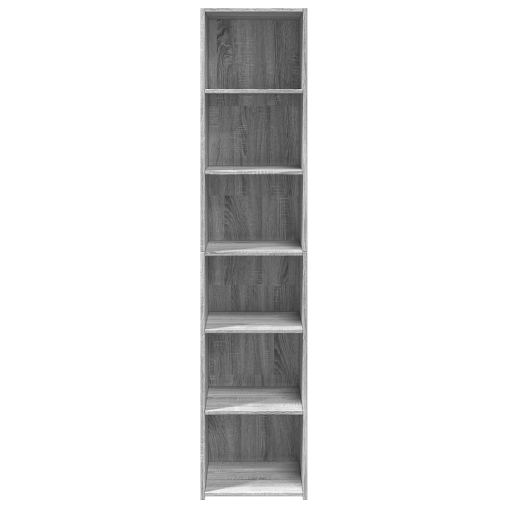 Skříň Highboard Šedá Sonoma 40 X 41 X 185 Cm Kompozitní Dřevo
