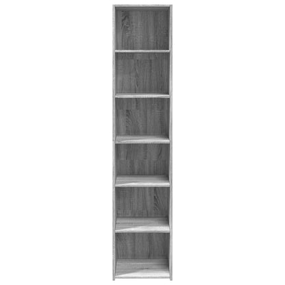 Skříň Highboard Šedá Sonoma 40 X 41 X 185 Cm Kompozitní Dřevo