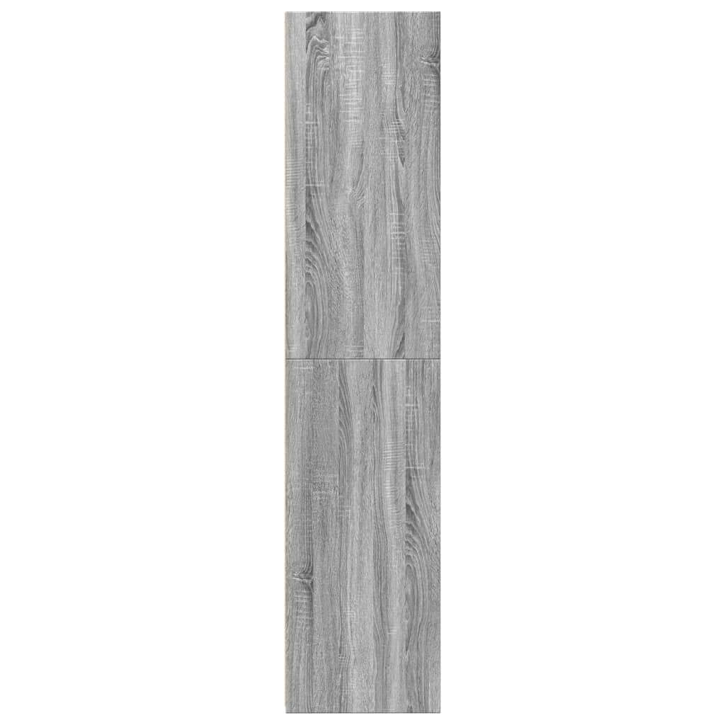 Skříň Highboard Šedá Sonoma 40 X 41 X 185 Cm Kompozitní Dřevo
