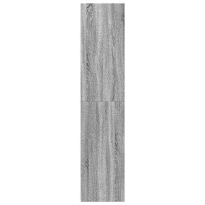 Skříň Highboard Šedá Sonoma 40 X 41 X 185 Cm Kompozitní Dřevo