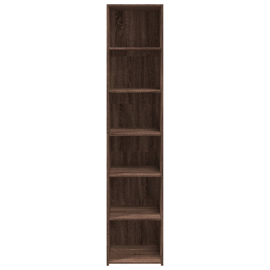 Skříň Highboard Hnědý Dub 40 X 41 X 185 Cm Kompozitní Dřevo
