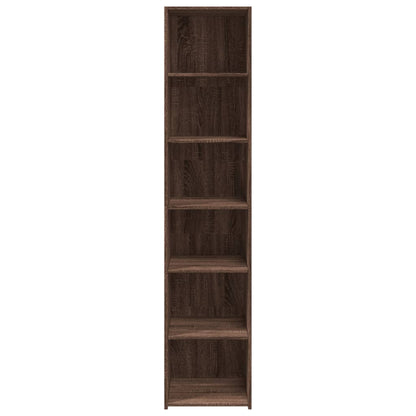 Skříň Highboard Hnědý Dub 40 X 41 X 185 Cm Kompozitní Dřevo