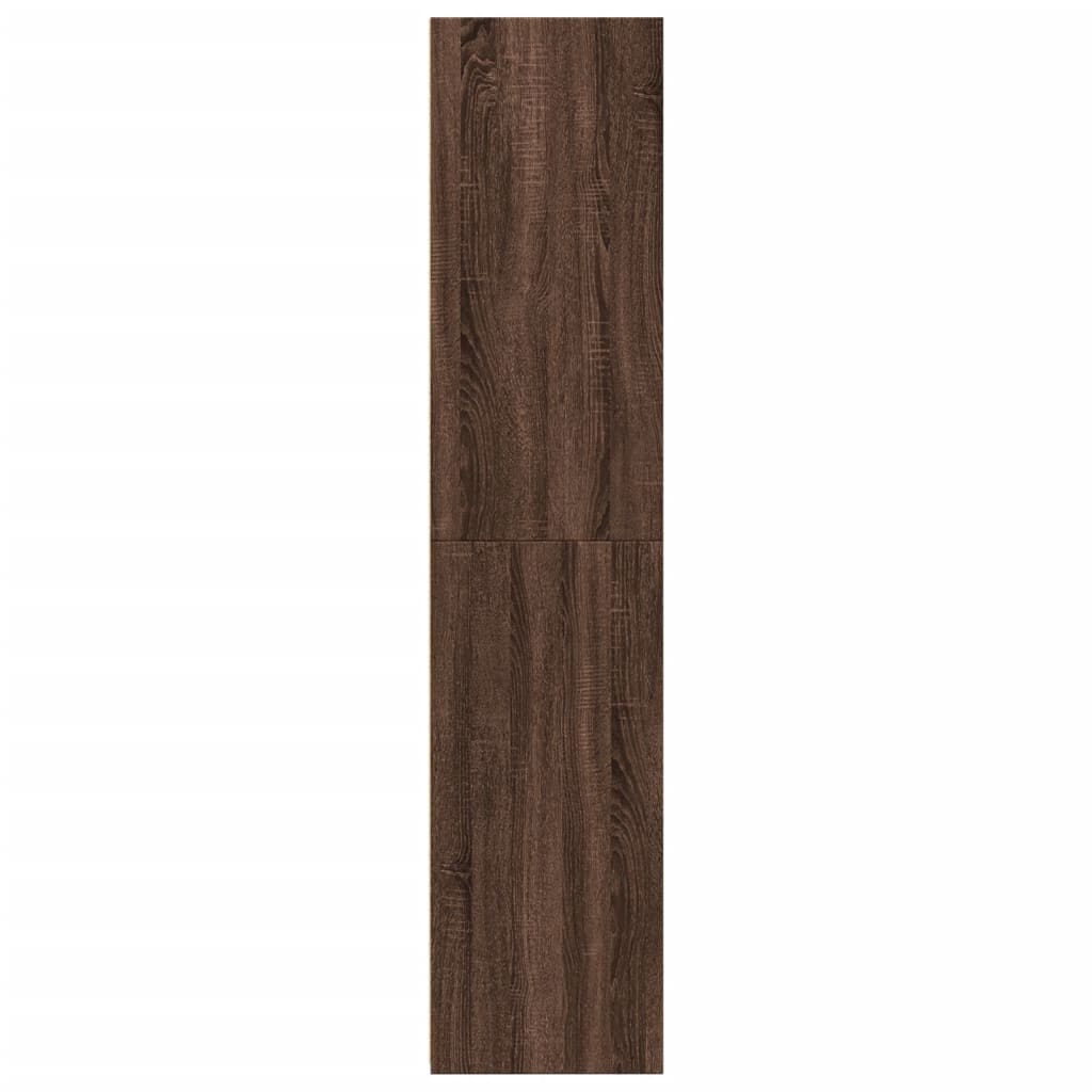 Skříň Highboard Hnědý Dub 40 X 41 X 185 Cm Kompozitní Dřevo