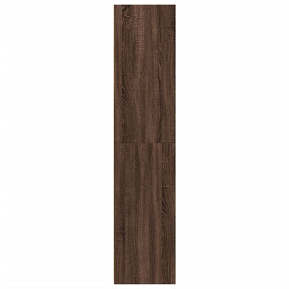 Skříň Highboard Hnědý Dub 40 X 41 X 185 Cm Kompozitní Dřevo