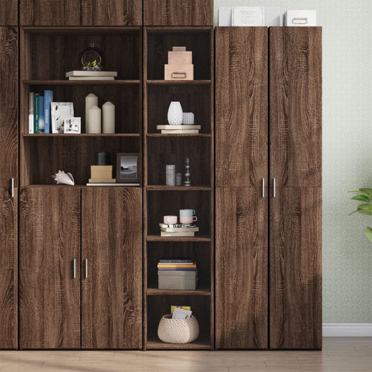 Skříň Highboard Hnědý Dub 40 X 41 X 185 Cm Kompozitní Dřevo