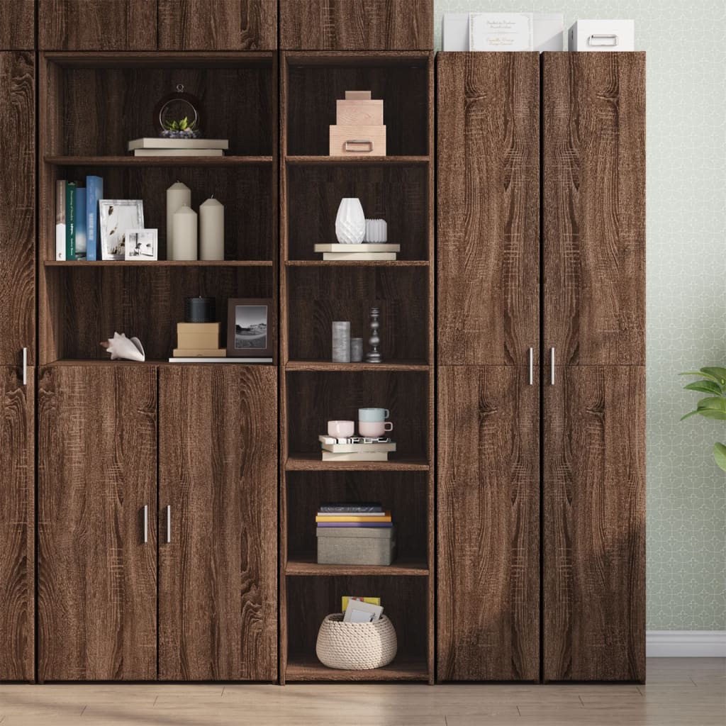 Skříň Highboard 45 X 41 X 185 Cm Kompozitní Dřevo