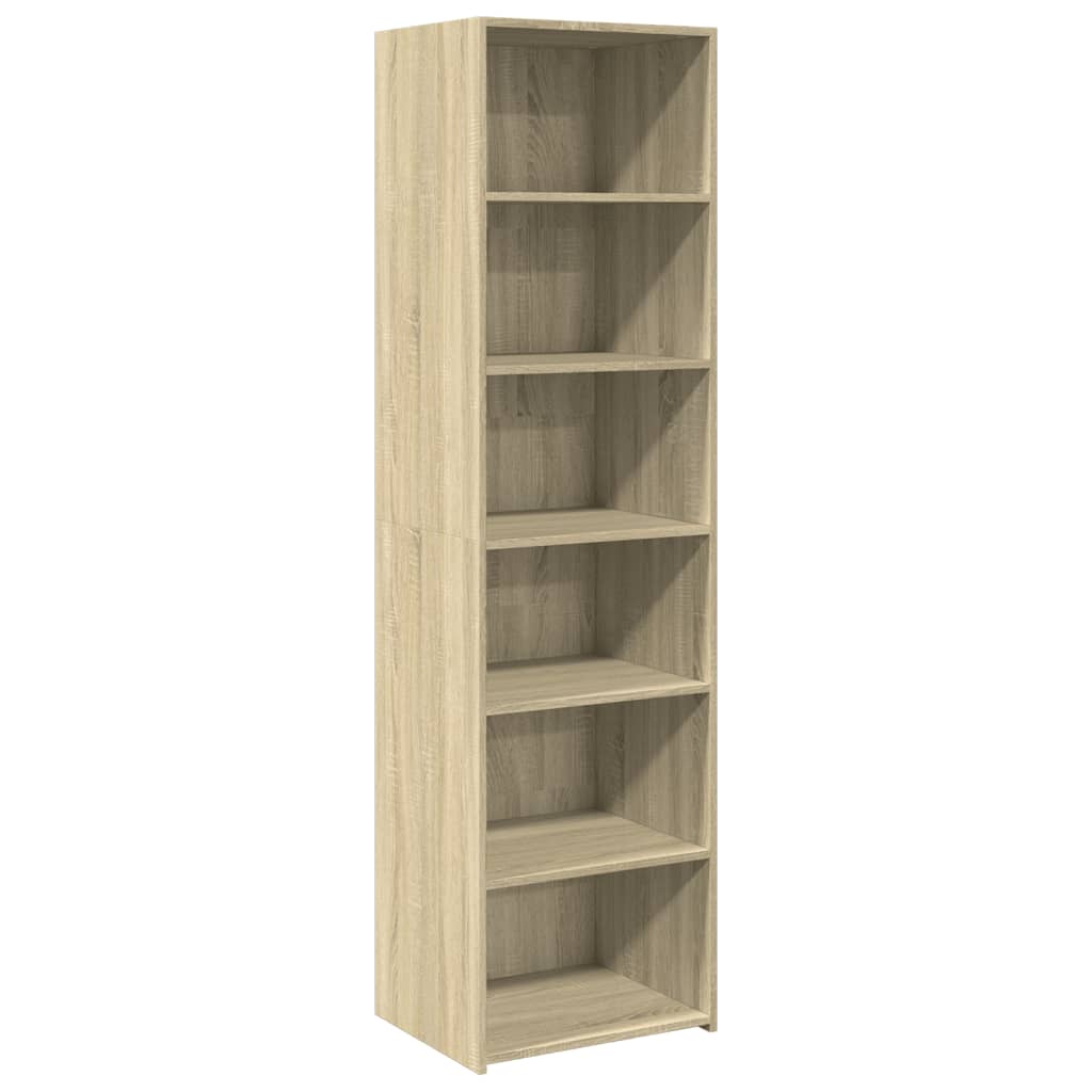 Skříň Highboard Dub Sonoma 50 X 41 X 185 Cm Kompozitní Dřevo