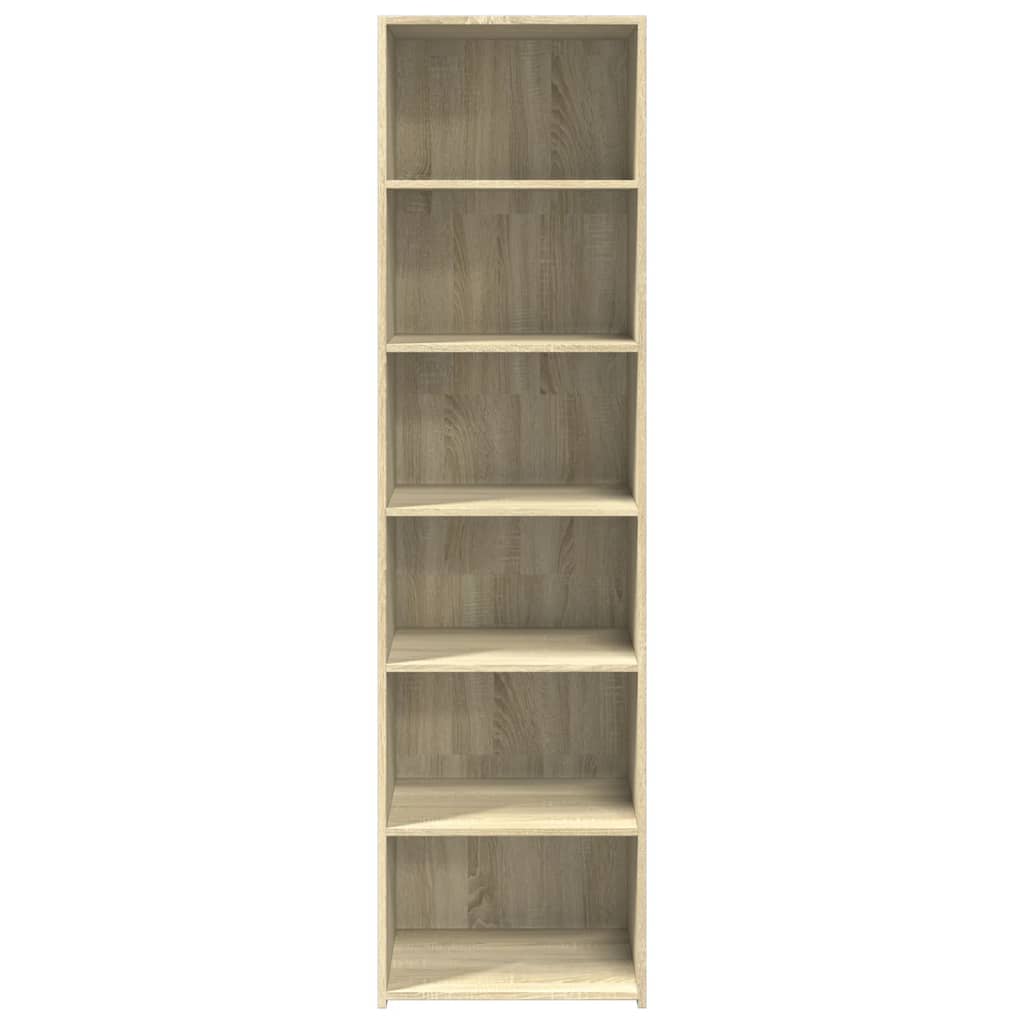 Skříň Highboard Dub Sonoma 50 X 41 X 185 Cm Kompozitní Dřevo