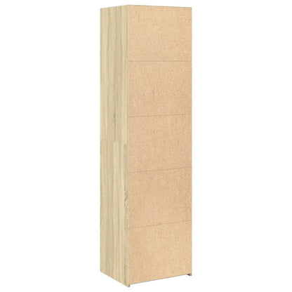 Skříň Highboard Dub Sonoma 50 X 41 X 185 Cm Kompozitní Dřevo