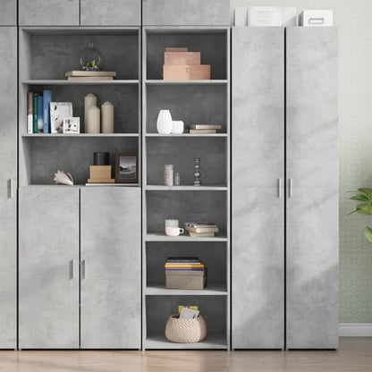 Skříň Highboard Šedá Sonoma 50 X 41 X 185 Cm Kompozitní Dřevo
