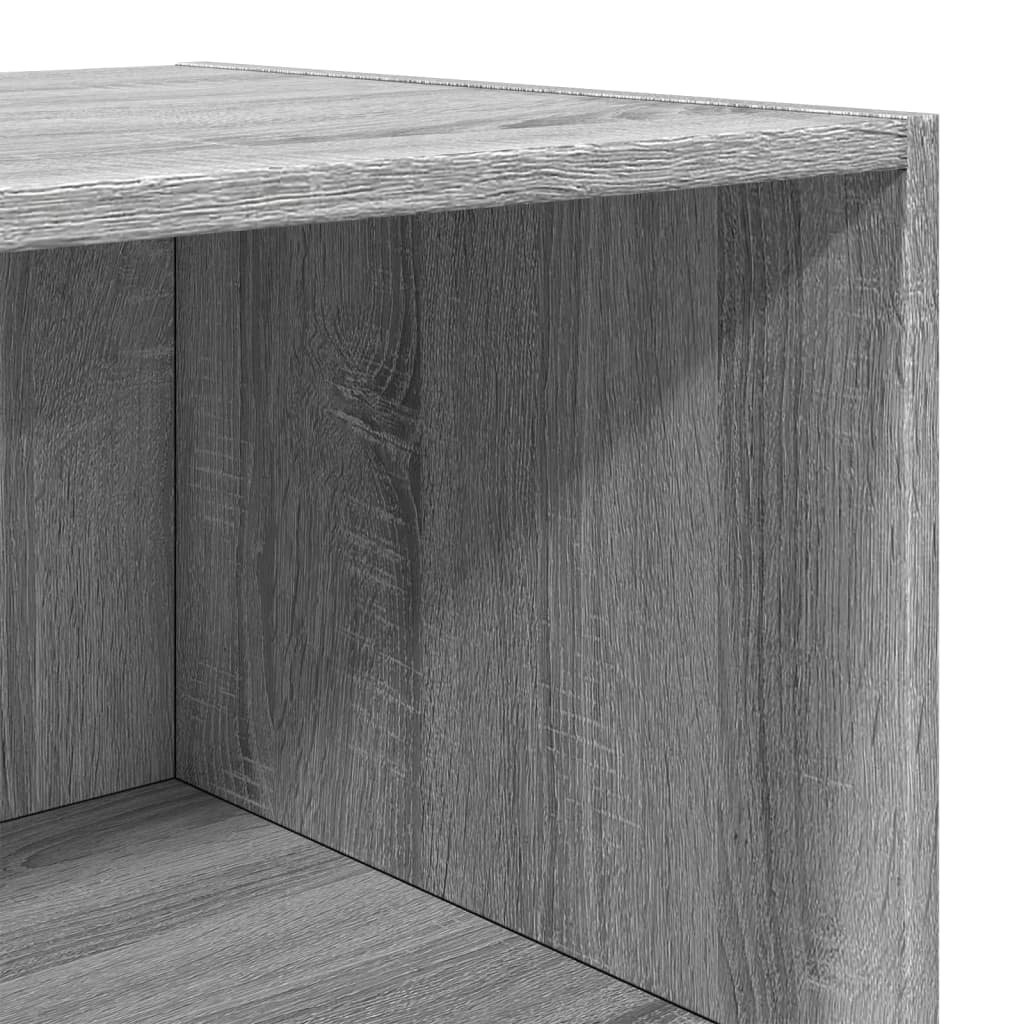 Skříň Highboard Šedá Sonoma 50 X 41 X 185 Cm Kompozitní Dřevo