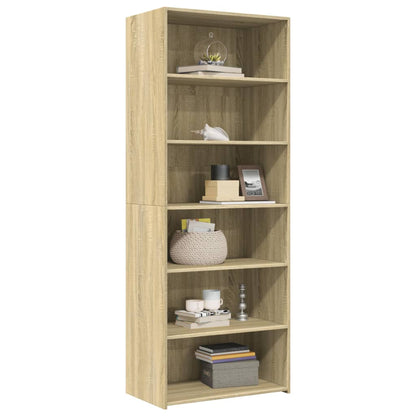 Skříň Highboard Dub Sonoma 70 X 41 X 185 Cm Kompozitní Dřevo