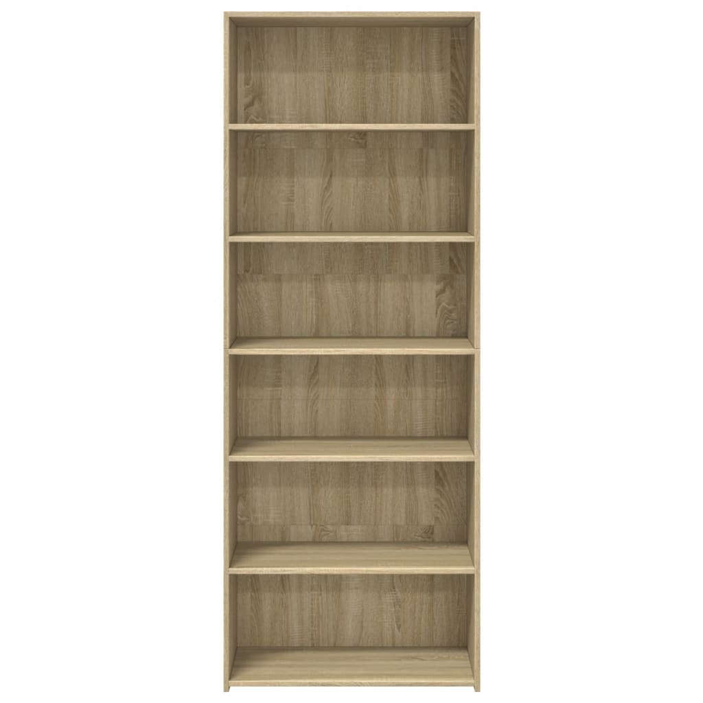 Skříň Highboard Dub Sonoma 70 X 41 X 185 Cm Kompozitní Dřevo