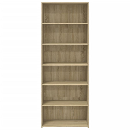 Skříň Highboard Dub Sonoma 70 X 41 X 185 Cm Kompozitní Dřevo