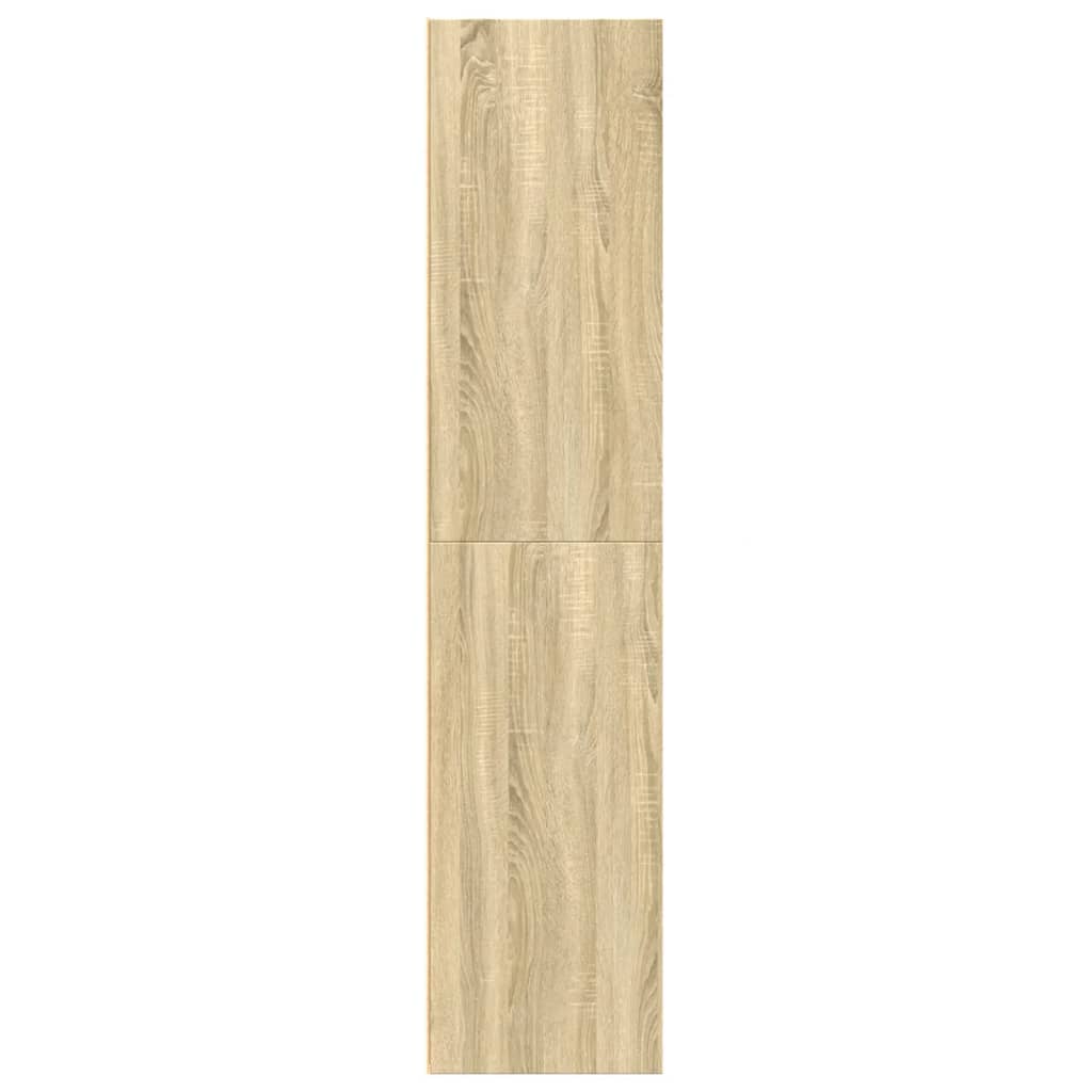 Skříň Highboard Dub Sonoma 70 X 41 X 185 Cm Kompozitní Dřevo