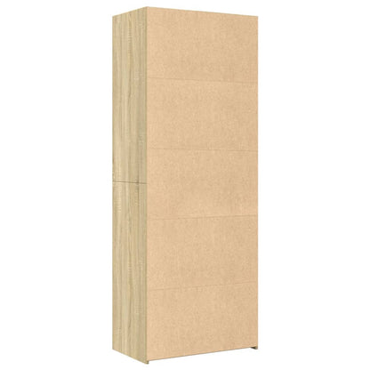 Skříň Highboard Dub Sonoma 70 X 41 X 185 Cm Kompozitní Dřevo