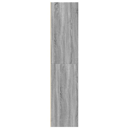 Skříň Highboard Šedá Sonoma 70 X 41 X 185 Cm Kompozitní Dřevo