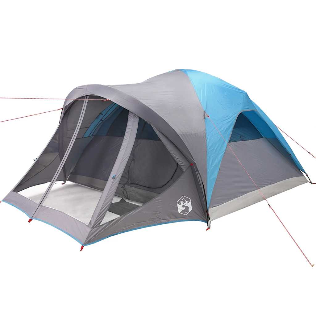 Rodinný Stan Tunel Pro 6 Osob Modrý Nepromokavý