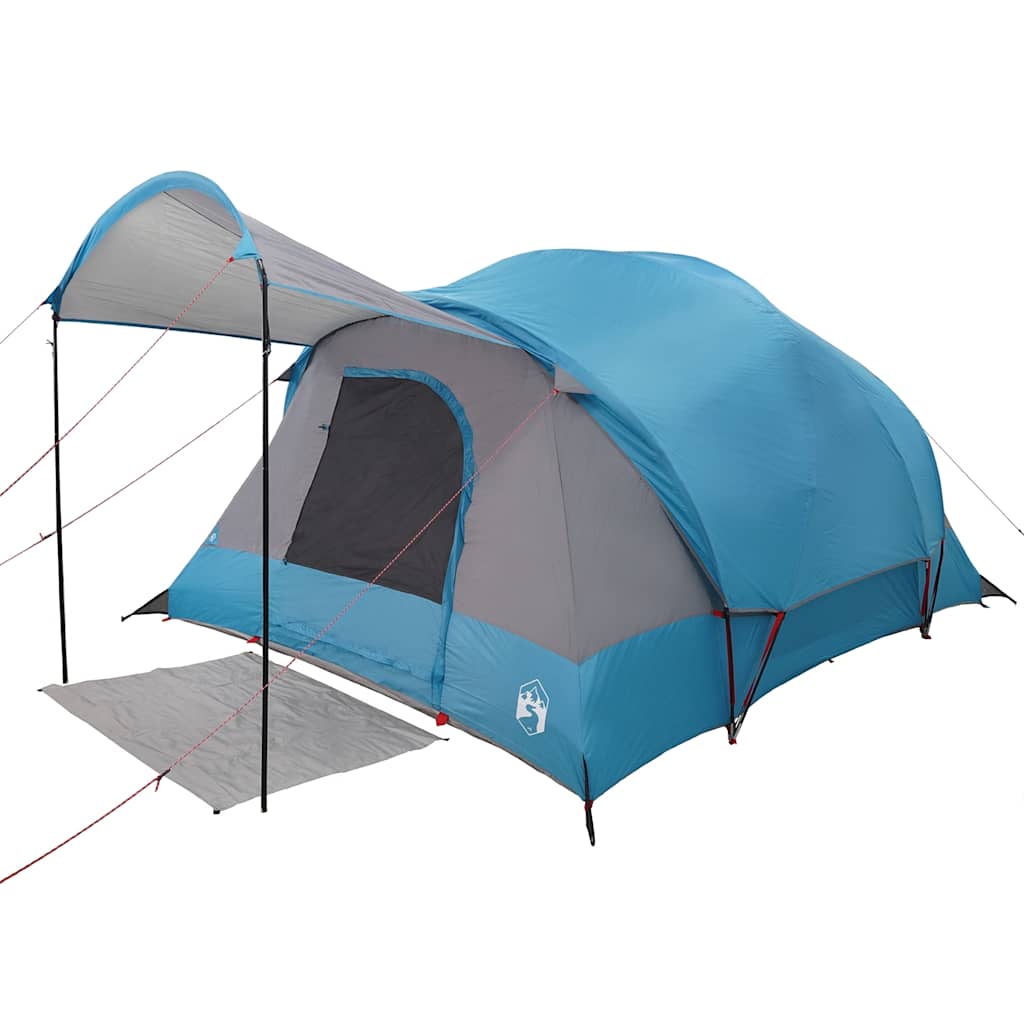 Rodinný Stan Tunel Pro 8 Osob Modrý Nepromokavý