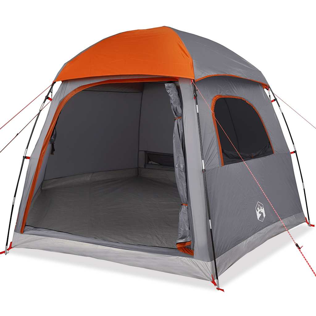 Rodinný Stan Igloo Pro 6 Osob, Šedý A Oranžový, Vodotěsný