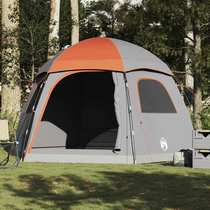 Rodinný Stan Igloo Pro 6 Osob, Šedý A Oranžový, Vodotěsný