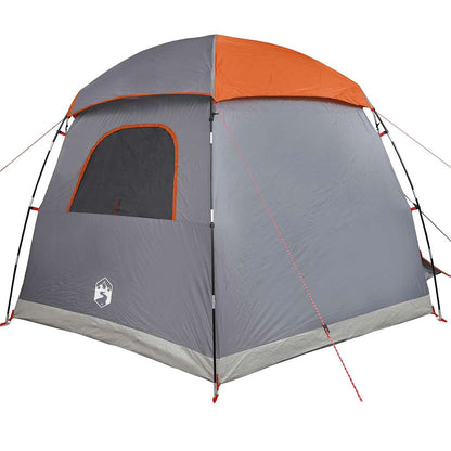 Rodinný Stan Igloo Pro 6 Osob, Šedý A Oranžový, Vodotěsný