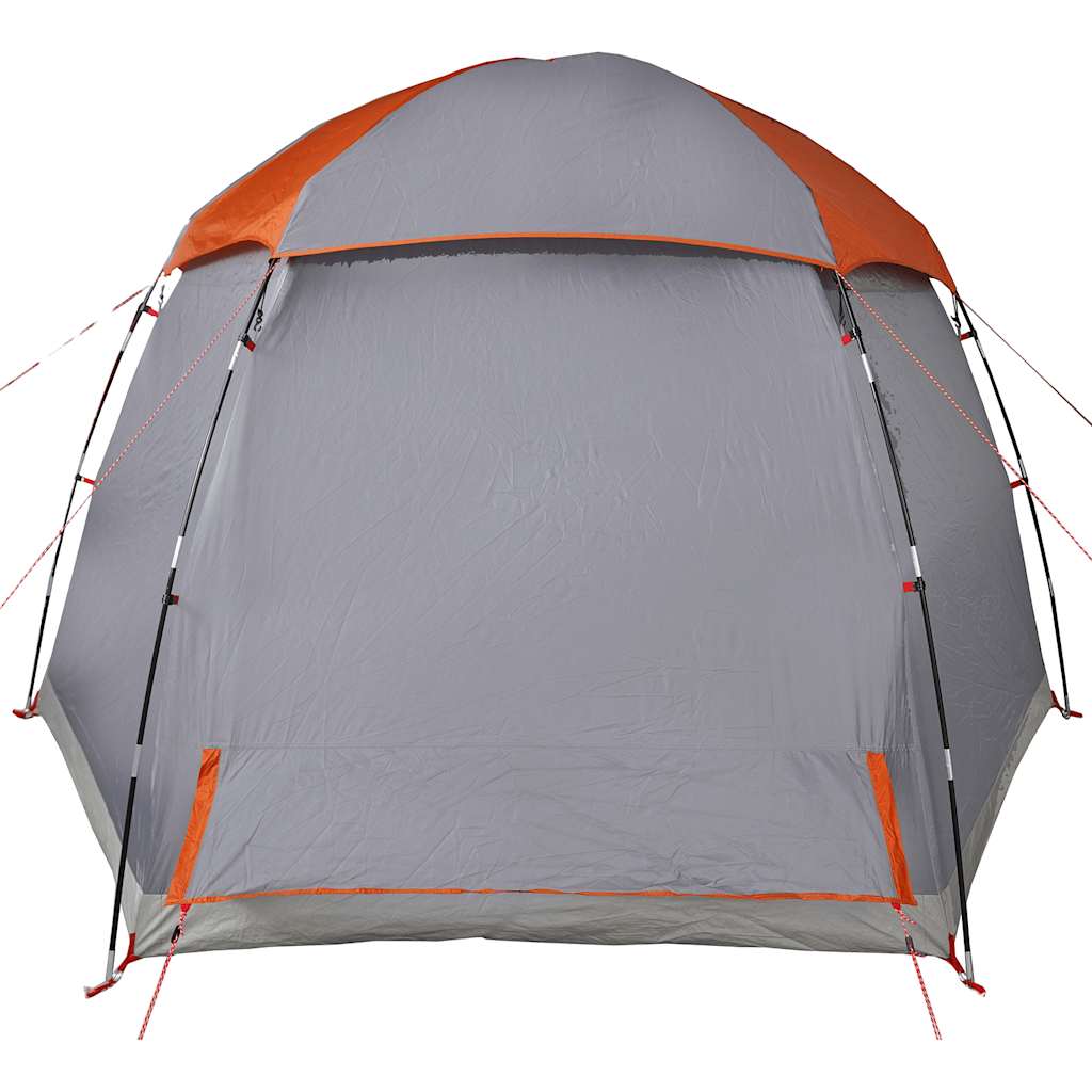 Rodinný Stan Igloo Pro 6 Osob, Šedý A Oranžový, Vodotěsný