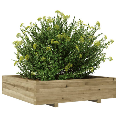 Zahradní Truhlík 100 X 100 X 26,5 Cm Impregnované Borové Dřevo