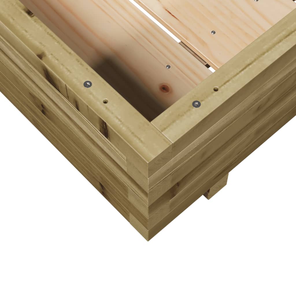 Zahradní Truhlík 100 X 100 X 26,5 Cm Impregnované Borové Dřevo