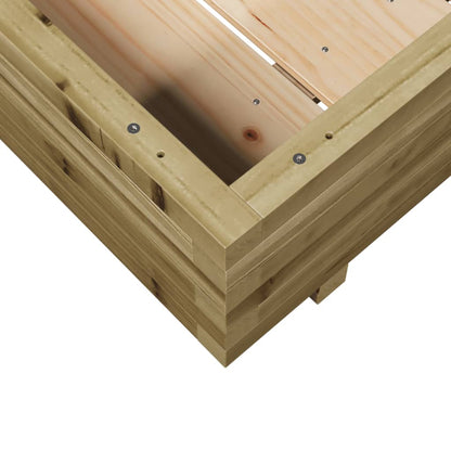 Zahradní Truhlík 100 X 100 X 26,5 Cm Impregnované Borové Dřevo