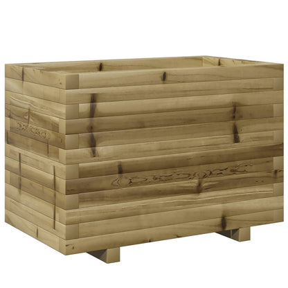 Zahradní Truhlík 70 X 40 X 49,5 Cm Impregnované Borové Dřevo Přírodně Impregnované