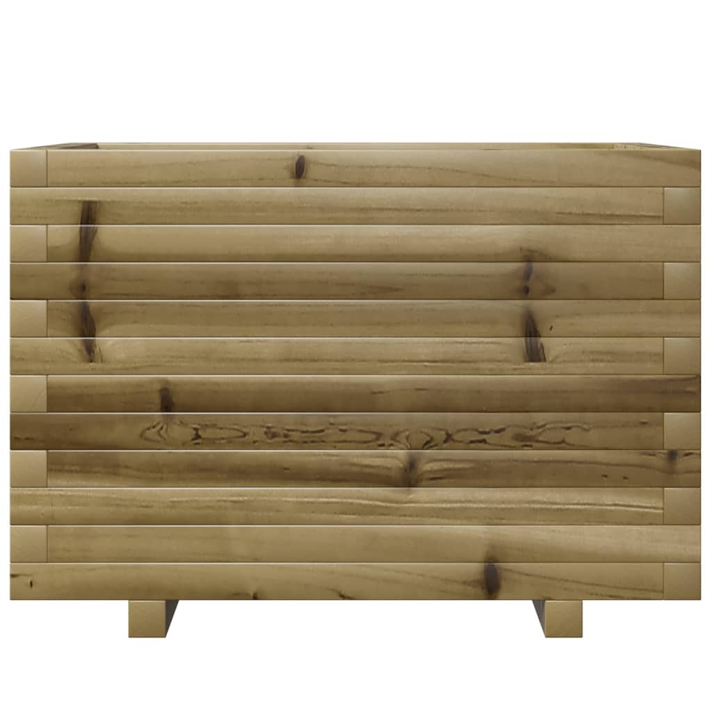 Zahradní Truhlík 70 X 40 X 49,5 Cm Impregnované Borové Dřevo Přírodně Impregnované